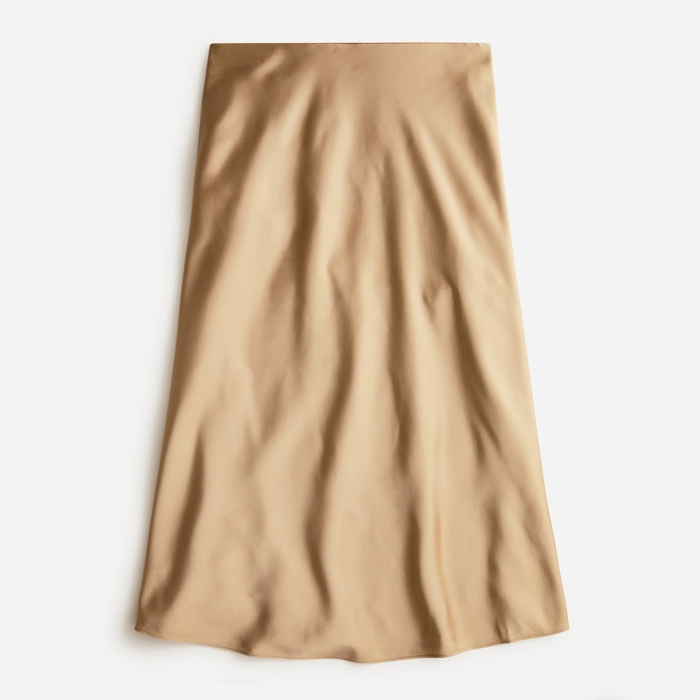 J. Crew Pull-On Slip Skirt (Camel, Size 3X)